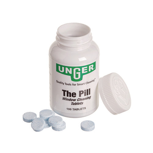 Image of Unger® Pill Window Cleaning Tablets, 100 Tablets/Bottle