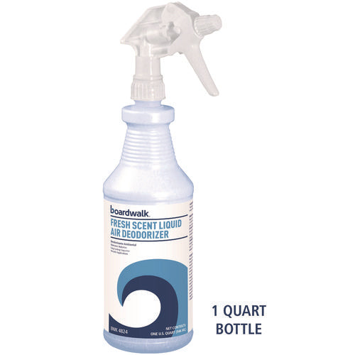 Image of Boardwalk® Fresh Scent RTU Liquid Air Deodorizer, 32 oz Spray Bottle