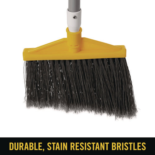 Image of Rubbermaid® Commercial Angled Large Broom, 48.78" Handle, Silver/gray