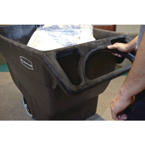 Image of Rubbermaid® Commercial 0.75 cu yd Structural Foam Tilt Truck, Standard Duty, 1,000 lb Capacity, Black