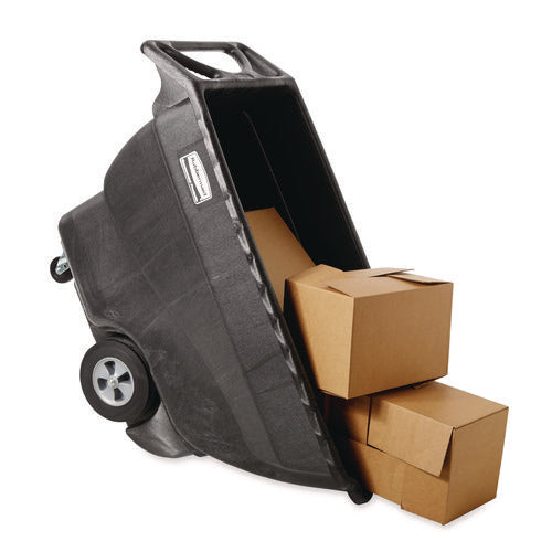 Image of Rubbermaid® Commercial 0.75 cu yd Structural Foam Tilt Truck, Standard Duty, 1,000 lb Capacity, Black