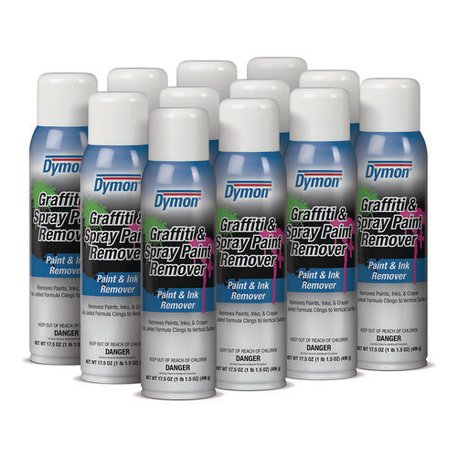 Image of Dymon® Graffiti/paint Remover, Jelled Formula, 17.5 Oz Aerosol Spray