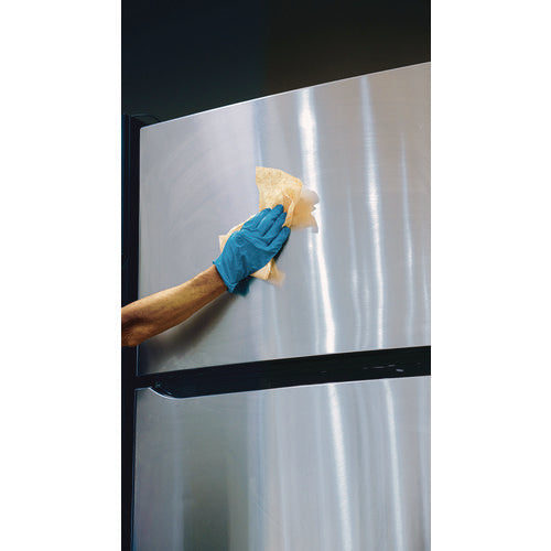 Image of SCRUBS® Stainless Steel Cleaner Towels, 1-Ply, 9.75 x 10.5, Lemon Scent, 30/Canister, 6 Canisters/Carton