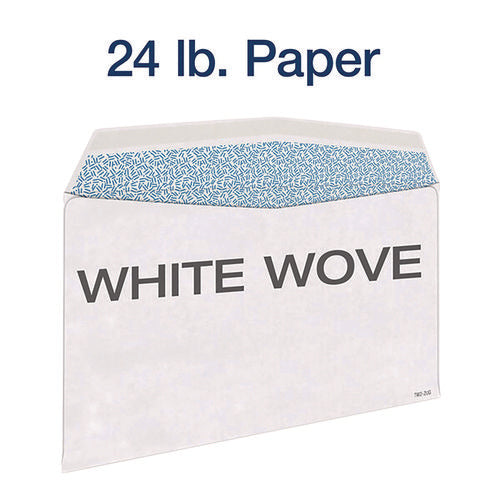 Image of Adams® W-2 Gummed Seal Double-Window Envelopes, Commercial Flap, Gummed Closure, 5.63 x 9, White, 24/Pack