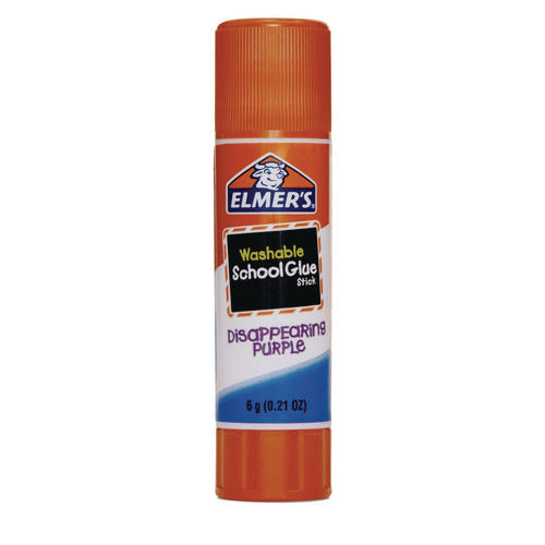 Image of Elmer's® DISAPPEARING PURPLE SCHOOL GLUE STICK, 0.21 OZ, DRIES CLEAR, 8/PACK