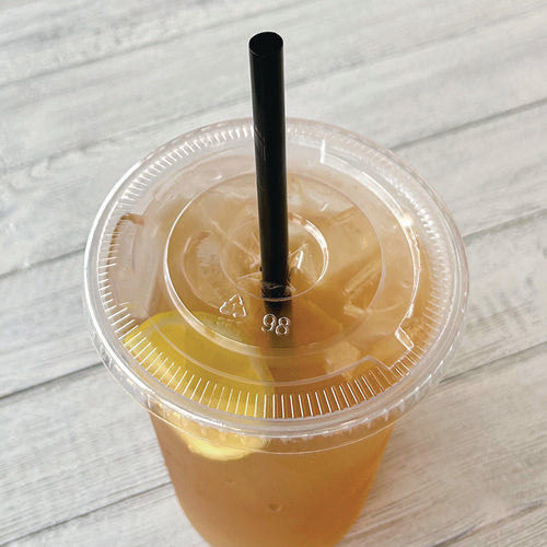 Image of Boardwalk® Giant Straws, 7.75", Polypropylene, Black, 150/Pack, 10 Packs/Carton