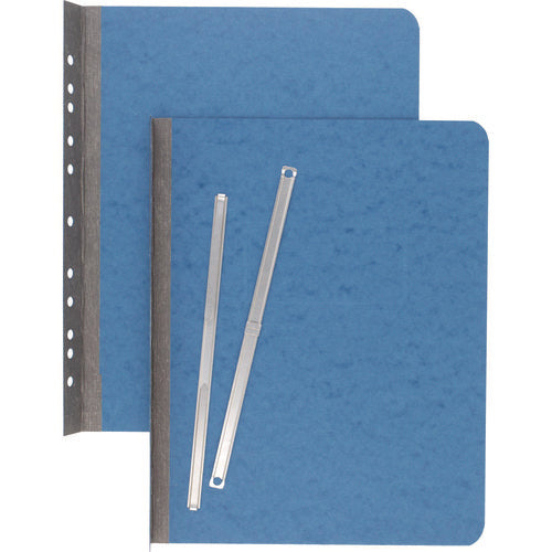 Image of ACCO Pressboard Report Cover with Tyvek Reinforced Hinge, 2-Hole Prong Fastener, 3" Capacity, 8.5 x 11, Light Blue