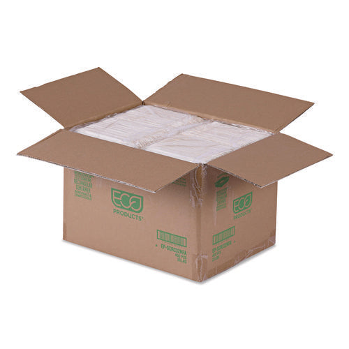 Image of Eco-Products® WorldView Vanguard Rectangular Container, 32 oz, 4.71 x 7.01 x 1.04, White, Sugarcane Fiber, 400/Carton