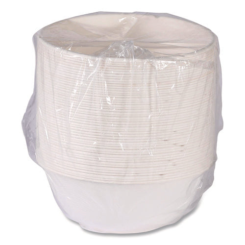 Image of Eco-Products® Vanguard Renewable and Compostable Sugarcane Bowls, 46 oz, White, 400/Carton