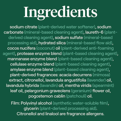 Image of Seventh Generation® Natural Laundry Detergent Packs, Powder, Lavender Scent, 45 Packets/Pack, 8/Carton