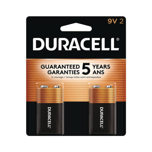 Image of Duracell® Coppertop Alkaline 9v Batteries, 2/pack