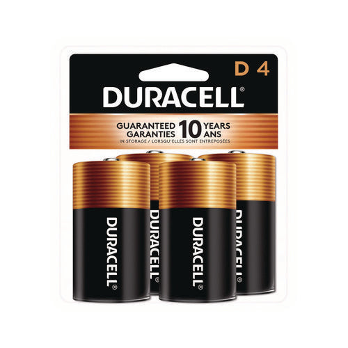 Image of Duracell® Coppertop Alkaline D Batteries, 4/pack