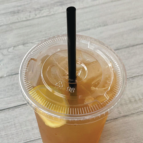 Image of Boardwalk® PET Cold Cup Lids, Fits 14 oz to 24 oz Cold Cups, Plastic, Clear, 100/Sleeve, 10 Sleeves/Carton