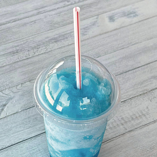 Image of Boardwalk® PET Cold Cup Dome Lids, Fits 14 oz to 24 oz Cold Cups, Plastic, Clear, 100/Sleeve, 10 Sleeves/Carton