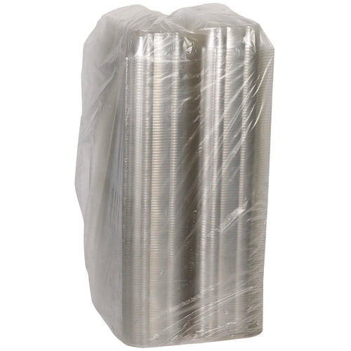 Image of Pactiv Evergreen Hoagie Hinged Lid Container, 9 x 5.5 x 3.2, Clear, Plastic, 220/Carton