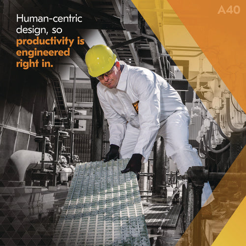 Image of KleenGuard A40 Liquid and Particle Protection Lab Coats, Elastic Wrists, 3X-Large, White, 30/Carton