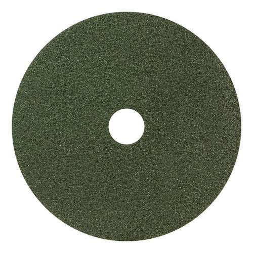 Image of Americo® Black Diamond 3000 Grit Diamond Pad, 14" Diameter, Black/Green, 2/Carton