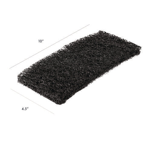 Image of Americo® Octopus Heavy Duty Cleaning Pad, 6 x 9, Black, 5 Pads/Bag, 4 Bags/Carton