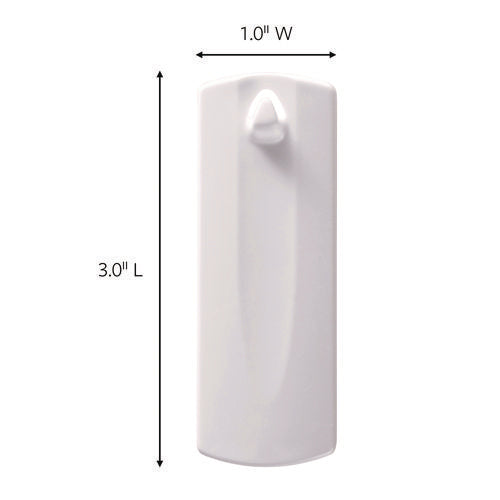 Image of Command Sawtooth Picture Hanger, One Hanger, Two Strips, White, Supports 4 lbs