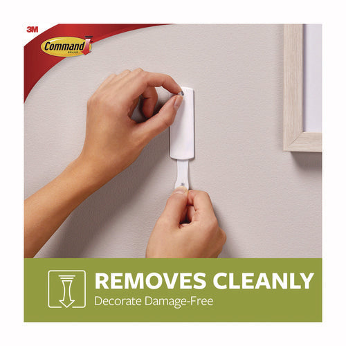 Image of Command Sawtooth Picture Hanger, One Hanger, Two Strips, White, Supports 4 lbs