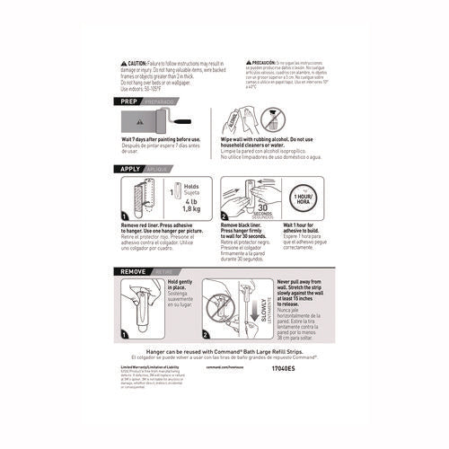 Image of Command Sawtooth Picture Hanger, One Hanger, Two Strips, White, Supports 4 lbs