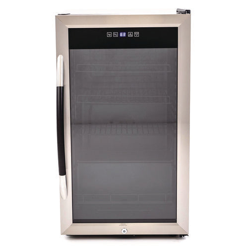 Image of Avanti 3 Cu. Ft. Refrigerator/beverage Cooler, 18.75 X 19.5 X 33.75, Black/stainless Steel Framed Glass Door