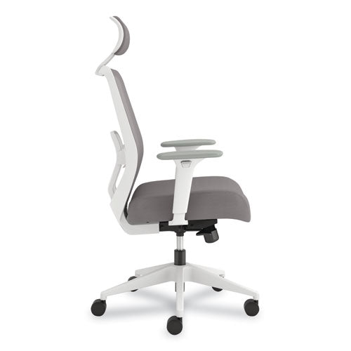 Image of HON® Altern Mesh Mid-Back Task Chair, 17.95 to 21.1 Seat Height, Gray Seat, Gray/White Back, White Base