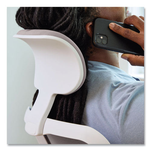 Image of HON® Altern Mesh Mid-Back Task Chair, 17.95 to 21.1 Seat Height, Gray Seat, Gray/White Back, White Base