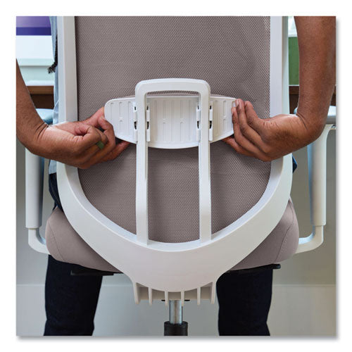 Image of HON® Altern Mesh Mid-Back Task Chair, 17.95 to 21.1 Seat Height, Gray Seat, Gray/White Back, White Base