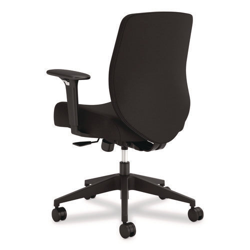 Image of HON® Altern Upholstered Low-Back Task Chair, 16.5 to 19.56 Seat Height, Black Seat, Black Back, Black Base