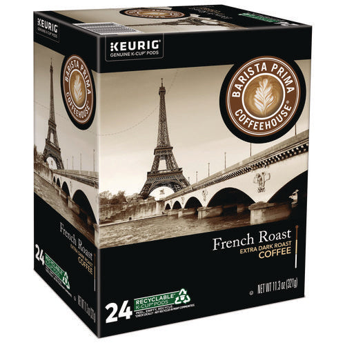 Image of Barista Prima Coffeehouse® French Roast K-Cups Coffee Pack, 24/box