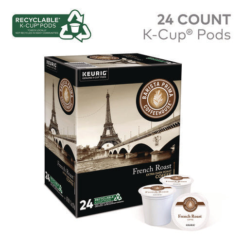 Image of Barista Prima Coffeehouse® French Roast K-Cups Coffee Pack, 24/box
