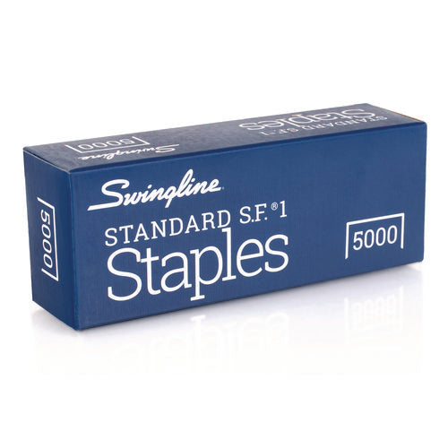 Image of Swingline® S.F. 1 Standard Staples, 0.25" Leg, 0.5" Crown, Steel, 5,000/Box