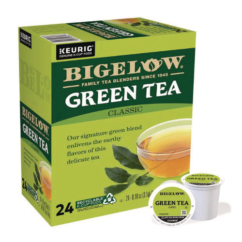 Image of Bigelow® Green Tea K-Cup Pack, 24/box, 4 Box/carton