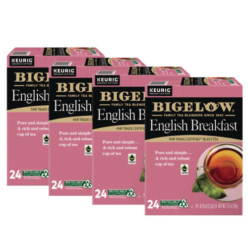 Image of Bigelow® English Breakfast Tea K-Cups, 24/box, 4 Box/carton