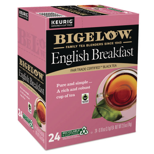 Image of Bigelow® English Breakfast Tea K-Cups, 24/box, 4 Box/carton