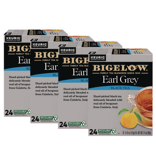Image of Bigelow® Earl Grey Tea K-Cup Pack, 24/box, 4 Box/carton