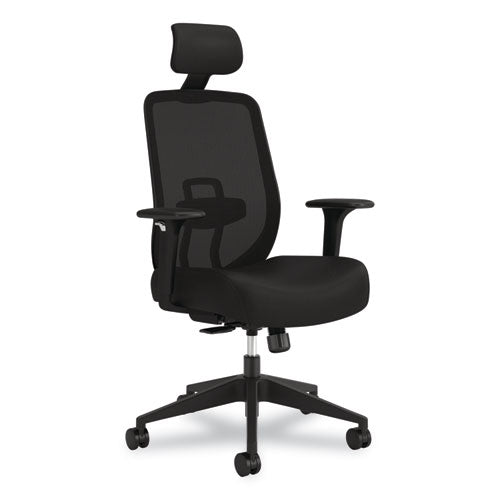 Image of HON® Altern Mesh Mid-Back Task Chair, 17.95 to 21.1 Seat Height, Black Seat, Black Back, Black Base