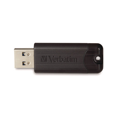 Image of Verbatim® PinStripe USB 3.2 Flash Drive, 32 GB, Black