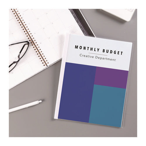 Image of Avery® Slide Locking Report Cover, Sliding Bar, 20 Sheet Cap, 11 x 8.5, Clear, 50/Pack