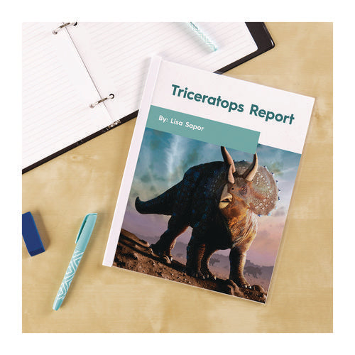 Image of Avery® Slide Locking Report Cover, Sliding Bar, 20 Sheet Cap, 11 x 8.5, Clear, 50/Pack