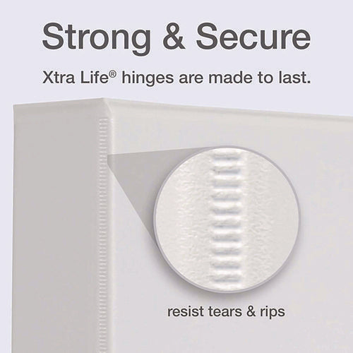 Image of Cardinal® Premier Easy Open Clearvue Locking Slant-D Ring Binder, 3 Rings, 1" Capacity, 11 X 8.5, White