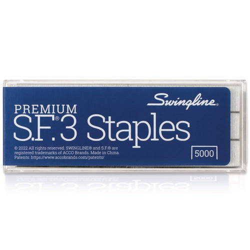 Image of Swingline® S.f. 3 Premium Staples, 0.25" Leg, 0.5" Crown, Steel, 5,000/box