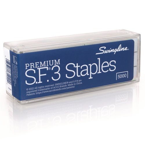 Image of Swingline® S.f. 3 Premium Staples, 0.25" Leg, 0.5" Crown, Steel, 5,000/box
