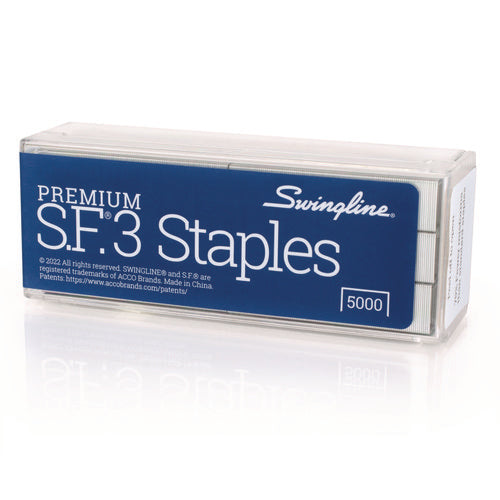 Image of Swingline® S.f. 3 Premium Staples, 0.25" Leg, 0.5" Crown, Steel, 5,000/box