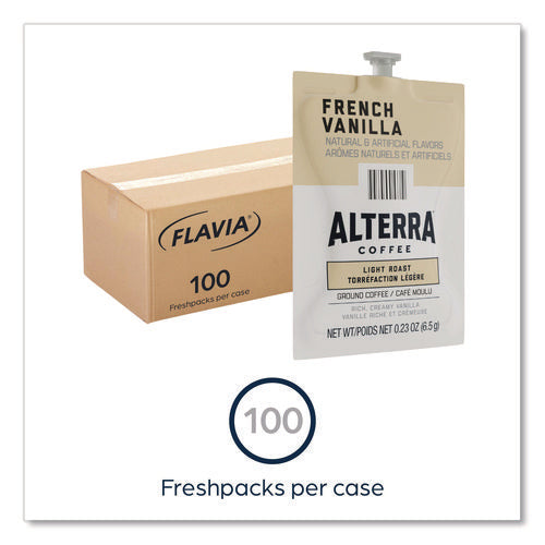 Image of ALTERRA® Coffee Freshpack Pods, French Vanilla, Medium Roast, 0.23 Oz, 100/carton