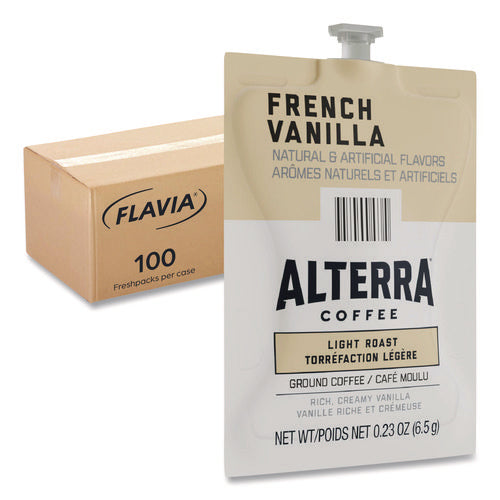 Image of ALTERRA® Coffee Freshpack Pods, French Vanilla, Medium Roast, 0.23 Oz, 100/carton