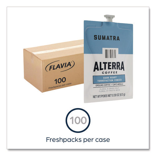 Image of ALTERRA® Coffee Freshpack Pods, Sumatra Blend, Dark Roast, 0.3 Oz, 100/carton