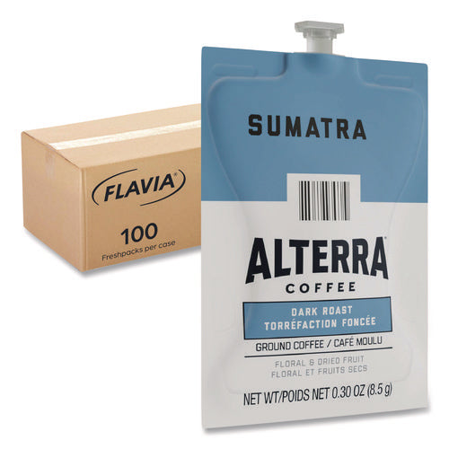 Image of ALTERRA® Coffee Freshpack Pods, Sumatra Blend, Dark Roast, 0.3 Oz, 100/carton