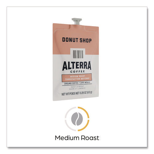 Image of ALTERRA® Coffee Freshpack Pods, Donut Shop Blend, Medium Roast, 0.28 Oz, 100/carton